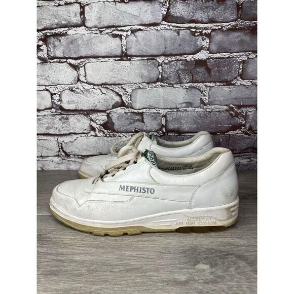 Mephisto RunOff Air Bag System White Leather Lace Up Shoes Women’s Sz 9M US/40EU - Picture 3 of 16